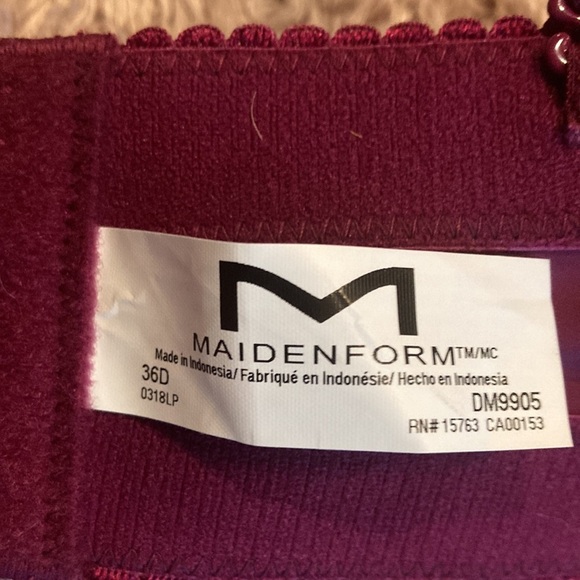 🌸NWT MAIDENFORM Push Up Bra - size 36D - Picture 10 of 11